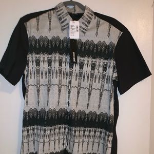 Never worn, light weight button up shirt leave top